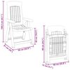 vidaXL Chaises inclinables de jardin lot de 2 blanc PP