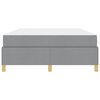 vidaXL Cadre de lit avec matelas Gris clair 160 x 200 cm tissu