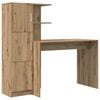 vidaXL Bureau Ch&ecirc;ne artisanal 133,5 x 50 x 124 cm 2 pc
