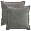 vidaXL Housse de coussin 2 pc HOUTEN Gris fonc&eacute; 45 x 45 cm