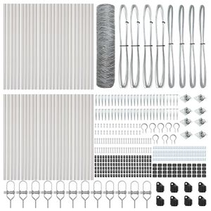 vidaXL Cl&ocirc;ture en fil soud&eacute; avec pointes 100 x 0,8 m (l x h)