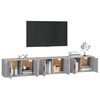 vidaXL Meubles TV muraux 3 pcs sonoma gris 80x34,5x40 cm
