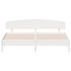 vidaXL Cadre de lit sans matelas blanc 200x200 cm bois massif de pin