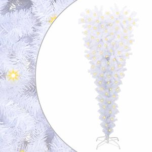 vidaXL Sapin de No&euml;l artificiel avec 150 LED Blanc 120 cm PVC et Acier