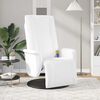 vidaXL Fauteuil de massage pivotant Blanc 71 x 90 x 105 cm Simili cuir