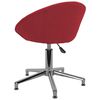 vidaXL Chaises pivotantes &agrave; manger lot de 6 rouge bordeaux tissu