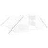 vidaXL Serre avec cadre en acier blanc 24 m&sup2; 6x4x2 m