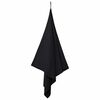 vidaXL Serviettes de sport 2 pcs Noir 200 x 100 cm