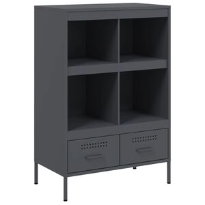 vidaXL Buffet haut anthracite 68x39x101,5 cm acier