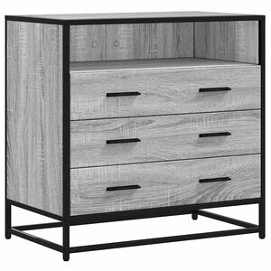 vidaXL Commode sonoma gris 70x41x70 cm bois d'ing&eacute;nierie