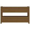 vidaXL Jardinière Marron miel 112x25x66 cm Bois massif de pin