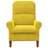 vidaXL fauteuil Jaune 76 x 94 x 102 cm Velours