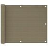 vidaXL &Eacute;cran de balcon Taupe 75x300 cm PEHD