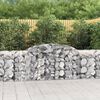 vidaXL Paniers &agrave; gabions arqu&eacute;s 5 pcs 300x50x80/100 cm fer galvanis&eacute;