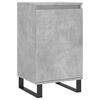 vidaXL Buffets 2 pcs gris b&eacute;ton 40x35x70 cm bois d'ing&eacute;nierie