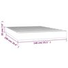 vidaXL Matelas de lit à ressorts ensachés Gris foncé 140x190x20 cm
