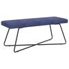vidaXL banc Uni Bleu police 110 x 40 x 45 cm Velours