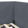 vidaXL Cadre de lit d'angle Gris fonc&eacute; 100 cm x 200 cm