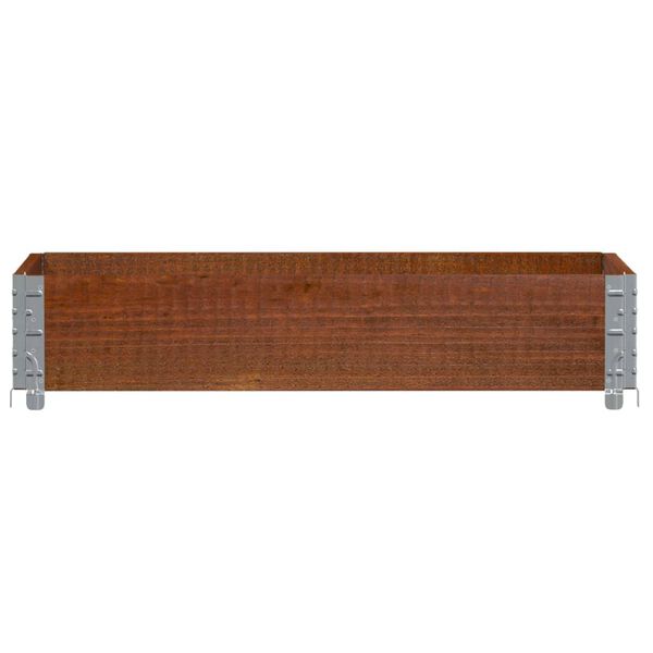 vidaXL Collier de palette marron 100x50 cm bois de pin solide