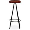 vidaXL Tabourets de bar lot de 4 cuir v&eacute;ritable