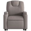 vidaXL Fauteuil inclinable &eacute;lectrique taupe tissu