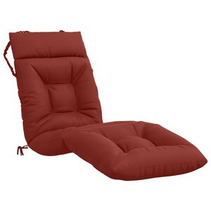 vidaXL Coussin de transat VIANEN 100 % polyester Rouge 200 x 50 x 8 cm
