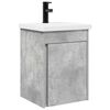 vidaXL Meuble de salle de bain avec robinet Gris b&eacute;ton