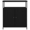 vidaXL Buffet Chêne noir 70 x 30 x 80 cm Bois d'ingénierie