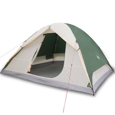 vidaXL Tente de camping à dôme 6 personne vert imperméable
