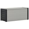 vidaXL Armoire à déchets de jardin Gris 85x34x40 cm