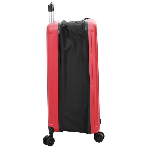 vidaXL Valise avec verrouillage Rouge 50 x 30 x 76 cm Plastic ABS
