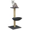 vidaXL Arbre &agrave; chat avec griffoir en sisal Gris fonc&eacute; 74 cm