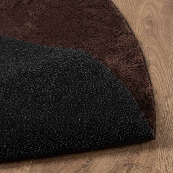 vidaXL Tapis de surface Rond HUARTE Marron &Oslash; 80 CM