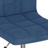 vidaXL Chaise pivotante de salle &agrave; manger Bleu Velours