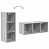 vidaXL Armoire suspendue avec stockage Gris Sonoma 30 x 29,5 x 80 cm