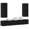 vidaXL Ensemble de meubles TV 5 pcs Noir Bois d'ing&eacute;nierie