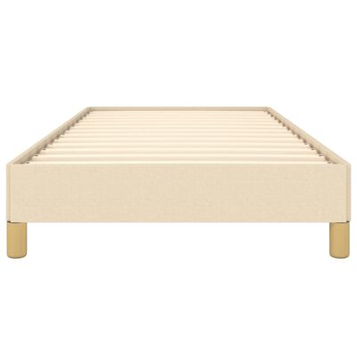 vidaXL Cadre de lit sans matelas crème 90x190 cm tissu