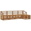 vidaXL Ensemble de canap&eacute;s d'ext&eacute;rieur 5 pc Naturel