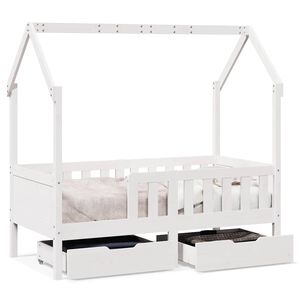 vidaXL Cadre de lit enfant avec tiroirs sans matelas 80x170 cm bois