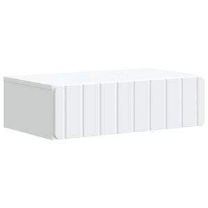 vidaXL Table d'appoint murale Blanc 59 x 34,5 x 17 cm