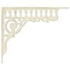 vidaXL Supports d'&eacute;tag&egrave;re murale 12 pc Blanc antique 27,5 x 23 x 4 cm