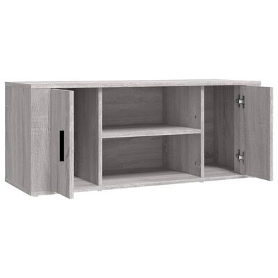 vidaXL Meuble TV Sonoma gris 100x35x40 cm Bois d'ingénierie