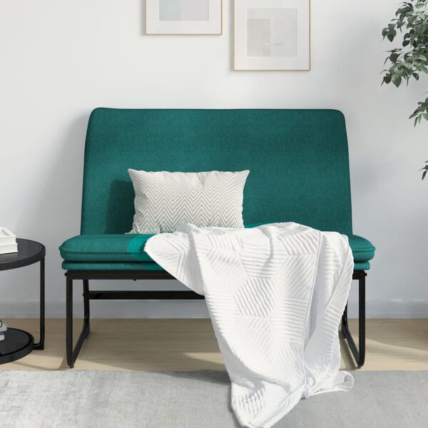 vidaXL Banc Vert fonc&eacute; 100x75x76 cm Tissu