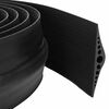 vidaXL Joint de sol de garage Noir 155 x 28 mm 2,5 m Caoutchouc EPDM