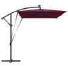 vidaXL Parasol Bordeaux 294 x 200 x 270 cm Polyester et Aluminium