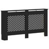 vidaXL Cache-radiateur noir 152x19x81,5 cm MDF