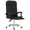 vidaXL Fauteuil de massage inclinable de bureau Noir Similicuir