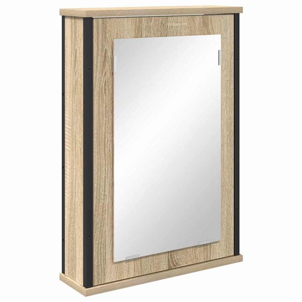 vidaXL Armoire Miroir Ch&ecirc;ne Sonoma 42 x 12 x 60 cm Bois d'ing&eacute;nierie