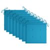vidaXL Chaises de jardin et coussins bleu lot de 8 Bois de teck massif