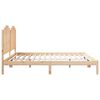 vidaXL Cadre de lit extra long sans matelas 180x210 cm bois massif